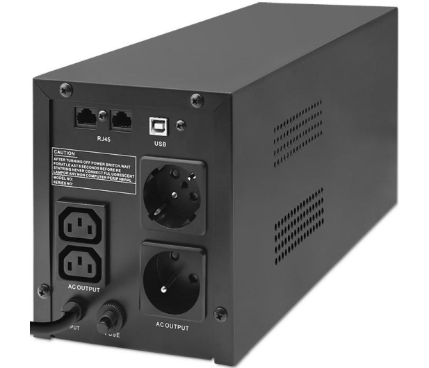 Qoltec UPS Line Interactive | Monolith | 2000VA | 1200W | LCD | USB - 1180152 - zdjęcie 5